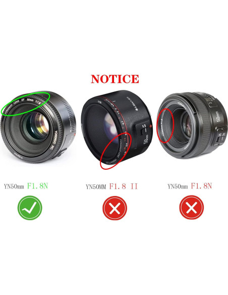 Cubierta de Tapa de Lente 52mm para Nikon y Canon - Paquete de 2