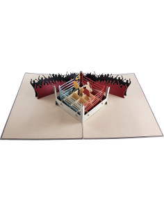 Tarjeta de Felicitación 3D Pop Up iGifts Boxeo - 15x20 cm 2