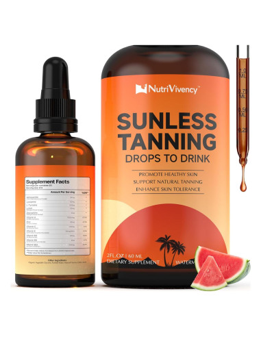 Gotas de bronceado sin sol NutriVivency 59 ml sabor sandía