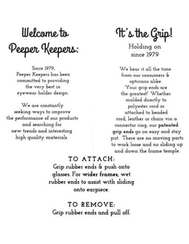 Retenedor de Gafas Peeper Keepers Marrón Multi Ajustable