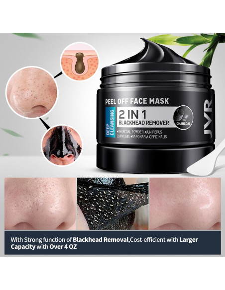Mascarilla Peel Off JVR 240 ml - Removedora de Puntos Negros