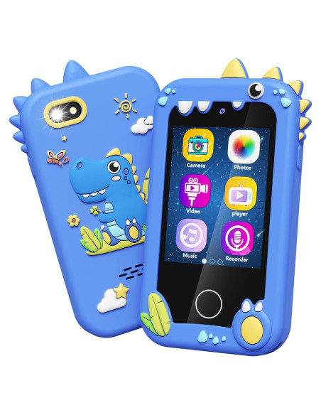 Teléfono de Juguete Kikapabi PH05 Azul con Cámara Doble HD