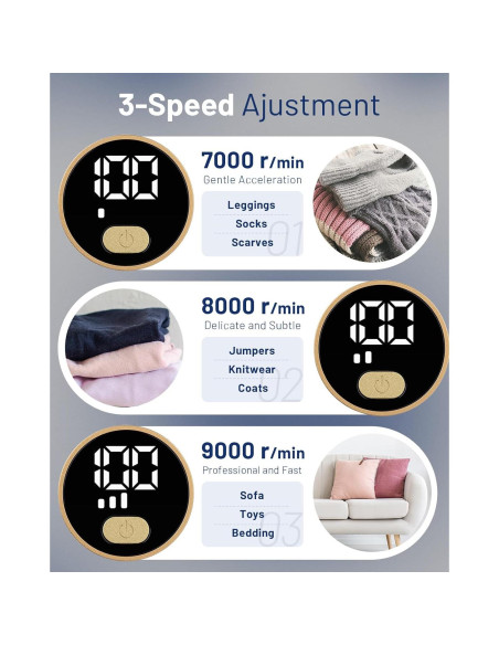 Quitapelusas eléctrico BEAUTURAL 1-MR02NA14 portátil 6 cuchillas