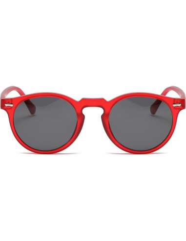 Gleyemor Gafas de Sol Polarizadas Redondas UV400 Unisex