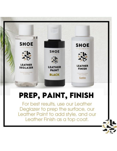 Pintura de Cuero Shoe Clinic 50ml Negra - Resistente y Rápida