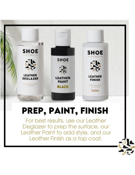 Pintura de Cuero Shoe Clinic 50ml Negra - Resistente y Rápida