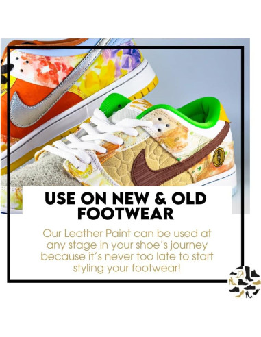 Pintura de Cuero Shoe Clinic 50ml Negra - Resistente y Rápida