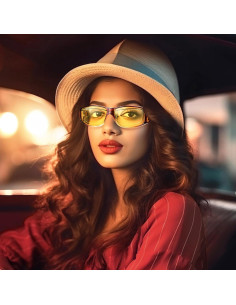 Gafas de Conducción Nocturna Peekaco Polarizadas HD Unisex 2