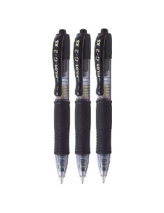 Bolígrafo Gel Retráctil Pilot G2 Pixie Negro 0.7mm Paquete de 3