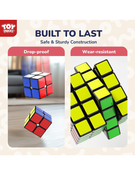 Conjunto de Cubos Mágicos STEAM Life 5 Pack - 3x3, 2x2, Pirámide, Megaminx