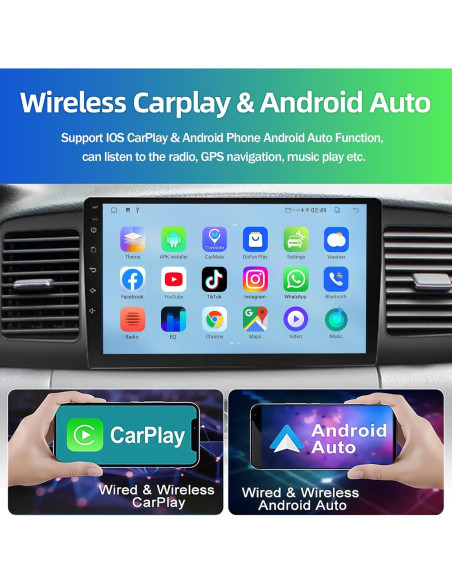 Estéreo Android 13 9" WheelX para Toyota Corolla 2009-2013