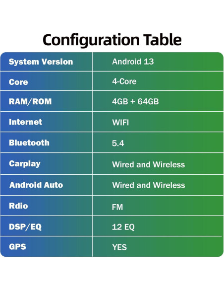Estéreo Android 13 9" WheelX para Toyota Corolla 2009-2013