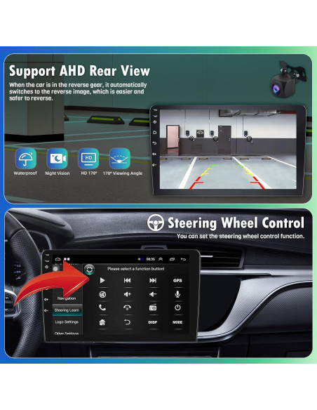 Estéreo Android 13 9" WheelX para Toyota Corolla 2009-2013