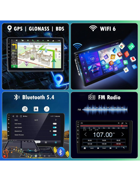 Estéreo Android 13 9" WheelX para Toyota Corolla 2009-2013