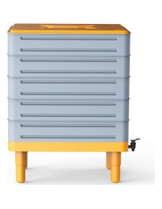 Compostador de Lombrices TOP XIAN 100L 5 Bandejas Gris 2