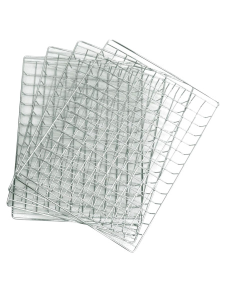 Conjunto de 4 rejillas de acero inoxidable Bradley Smoker 38x27cm