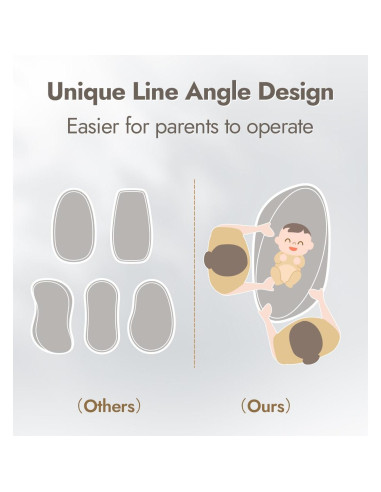 Almohadilla para Cambiar Bebés Papablic Gris Pro, Impermeable y Antideslizante