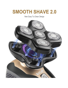 Afeitadora eléctrica Telfun JK-1800 para cabeza y cuerpo 2