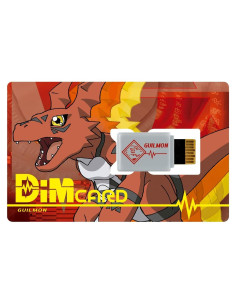 Tarjeta Dim Bandai Vital Bracelet Guilmon Digimon Tamers