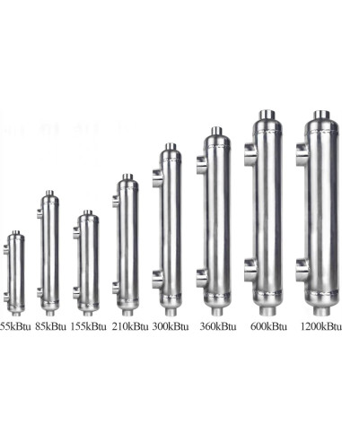 Intercambiador de Calor AB SP-300K-S Acero Inoxidable 316L 300 kBtu
