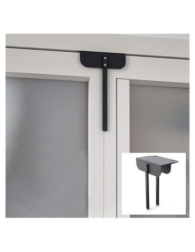 Cerradura Bifold de Metal GZQIUYI Ajustable 1.5-5.1 cm Negra