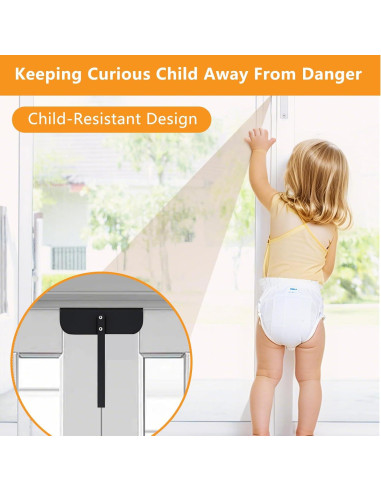 Cerradura Bifold de Metal GZQIUYI Ajustable 1.5-5.1 cm Negra