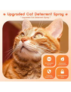 Spray Deterrente para Gatos NOOROLA 100 ML - Natural Anti Rasguños 2