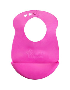 Babero Easi-Roll Tommee Tippee Rosa y Verde 7+ Meses - 3 Piezas 2