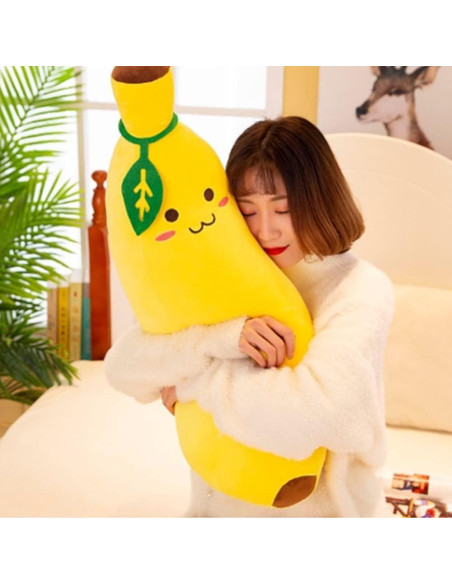 Almohada de Peluche de Plátano 48cm OUKEYI - Suave y Bonita