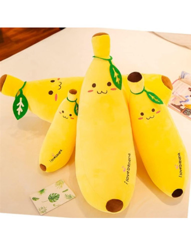Almohada de Peluche de Plátano 48cm OUKEYI - Suave y Bonita