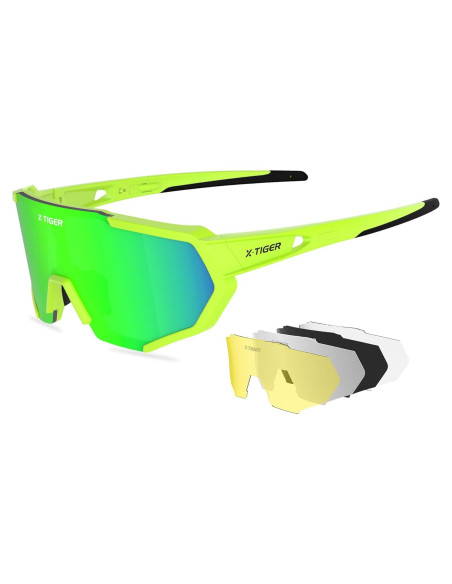 Gafas de Sol Deportivas X-TIGER con 5 Lentes Intercambiables Gafas de Sol Deportivas X-TIGER con 5 Lentes Intercambiables