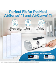 Filtros CPAP Resplabs para ResMed AirSense 11 - Paquete de 60 2