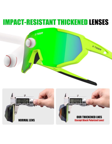 Gafas de Sol Deportivas X-TIGER con 5 Lentes Intercambiables