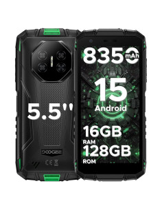 DOOGEE Fire 3 Pro Teléfono Resistente 16GB/128GB IP68 Verde