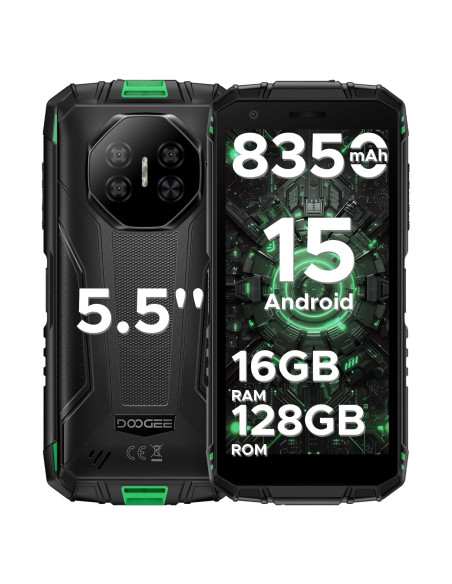 DOOGEE Fire 3 Pro Teléfono Resistente 16GB/128GB IP68 Verde