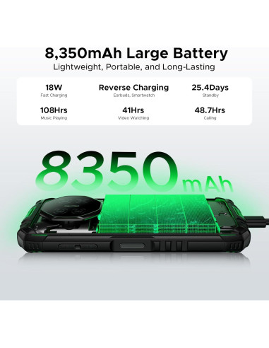 DOOGEE Fire 3 Pro Teléfono Resistente 16GB/128GB IP68 Verde