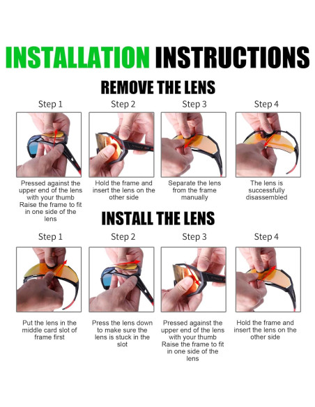 Gafas de Sol Deportivas X-TIGER con 5 Lentes Intercambiables Gafas de Sol Deportivas X-TIGER con 5 Lentes Intercambiables