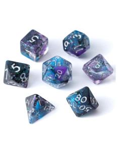 Juego de Dados Poliedricos Soar Forge - 7 Piezas Resina Astral