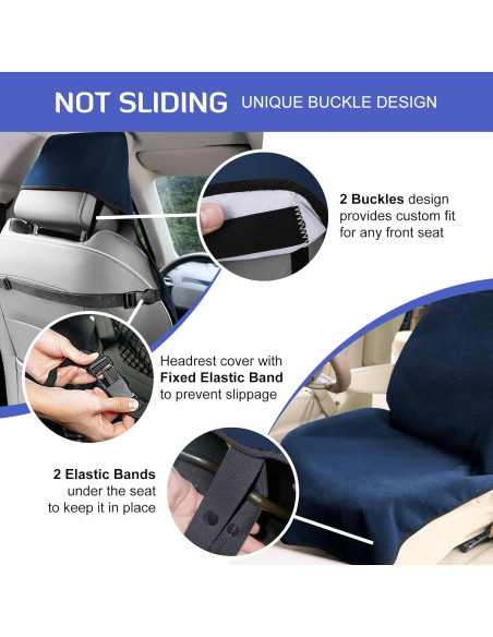 Funda de Asiento Impermeable INFANZIA para Coche Universal Azul