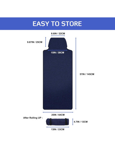 Funda de Asiento Impermeable INFANZIA para Coche Universal Azul