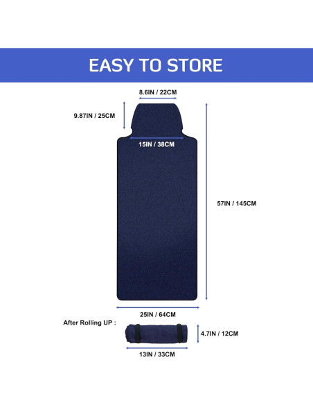 Funda de Asiento Impermeable INFANZIA para Coche Universal Azul