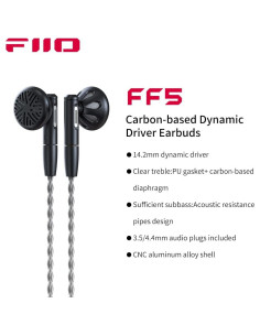 Auriculares In-Ear FiiO FF5 con Controlador Dinámico 14.2mm 2