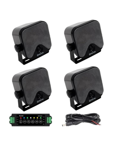 Altavoces Marinos Herdio 4" Bluetooth 240W Impermeables
