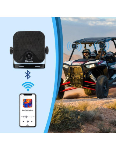 Altavoces Marinos Herdio 4" Bluetooth 240W Impermeables