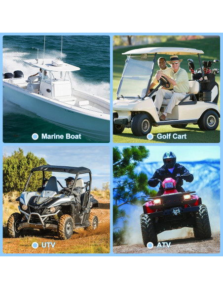 Altavoces Marinos Herdio 4" Bluetooth 240W Impermeables