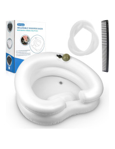 Lavabo Inflable Portátil JHXTZ para Lavado de Cabello 61cm Blanco