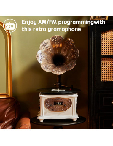 Fonógrafo Retro Hofeinz VS-1722 con Bluetooth y USB