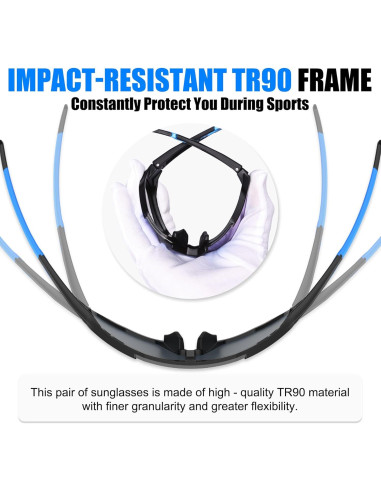 Gafas de Sol X-TIGER Polarizadas con 5 Lentes Intercambiables