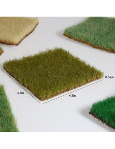 Césped Estático Verde de Pradera Ylutex 16mm para Dioramas 2