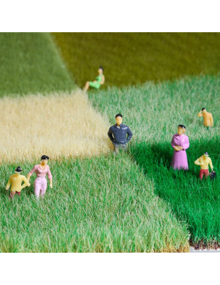 Césped Estático Verde de Pradera Ylutex 16mm para Dioramas
